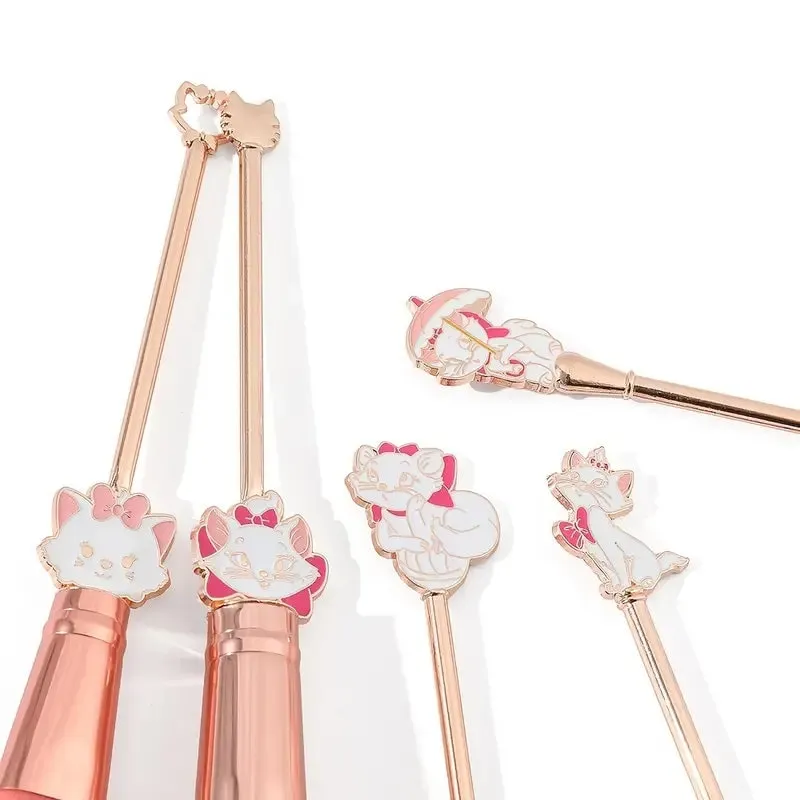 5pcs/set Makeup Brush Cartoon Anime Cute Cat Eyeshadow Loose Powder Brush Makeup Brush Beauty Tools Set