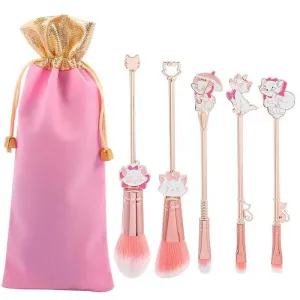 5pcs/set Makeup Brush Cartoon Anime Cute Cat Eyeshadow Loose Powder Brush Makeup Brush Beauty Tools Set