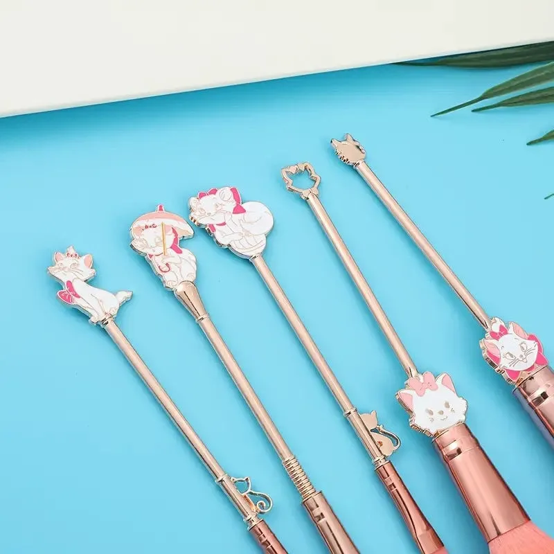 5pcs/set Makeup Brush Cartoon Anime Cute Cat Eyeshadow Loose Powder Brush Makeup Brush Beauty Tools Set
