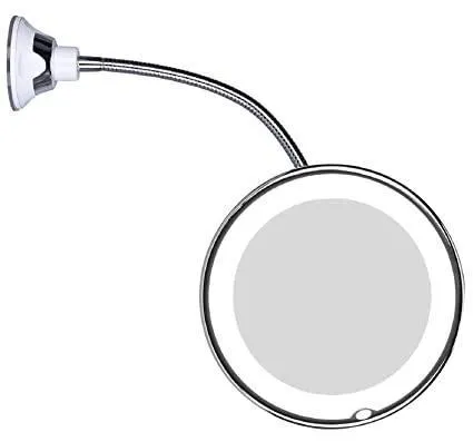 5X Magnifying Makeup Mirror with Power Locking Suction Cup
