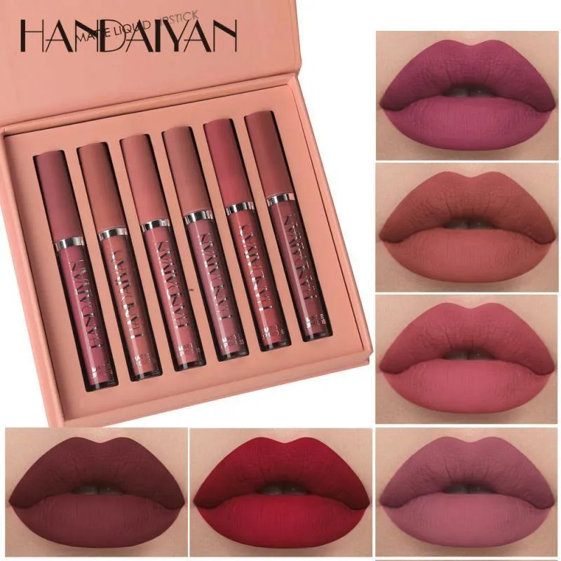 6 Colors Set Fashion Lip Gloss
