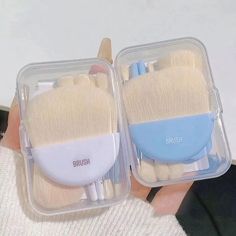 6cs/set Mini Travel Makeup Brushes Set Soft Concealer Brush Beauty Foundation Eye Shadow Tool Eyelash Brush Cosmetic Tools With Box