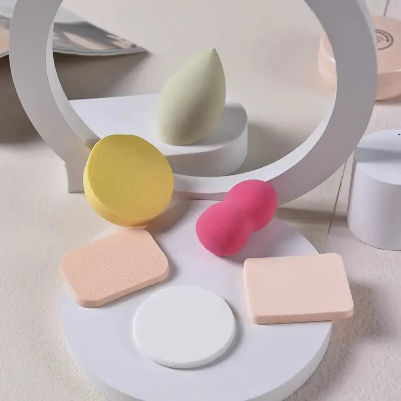 6pcs Makeup Sponge Set Beauty Foundation Blending Sponge For Liquid Cream Powder Makeup Cosmetic Puff Beauty Tools Gifts