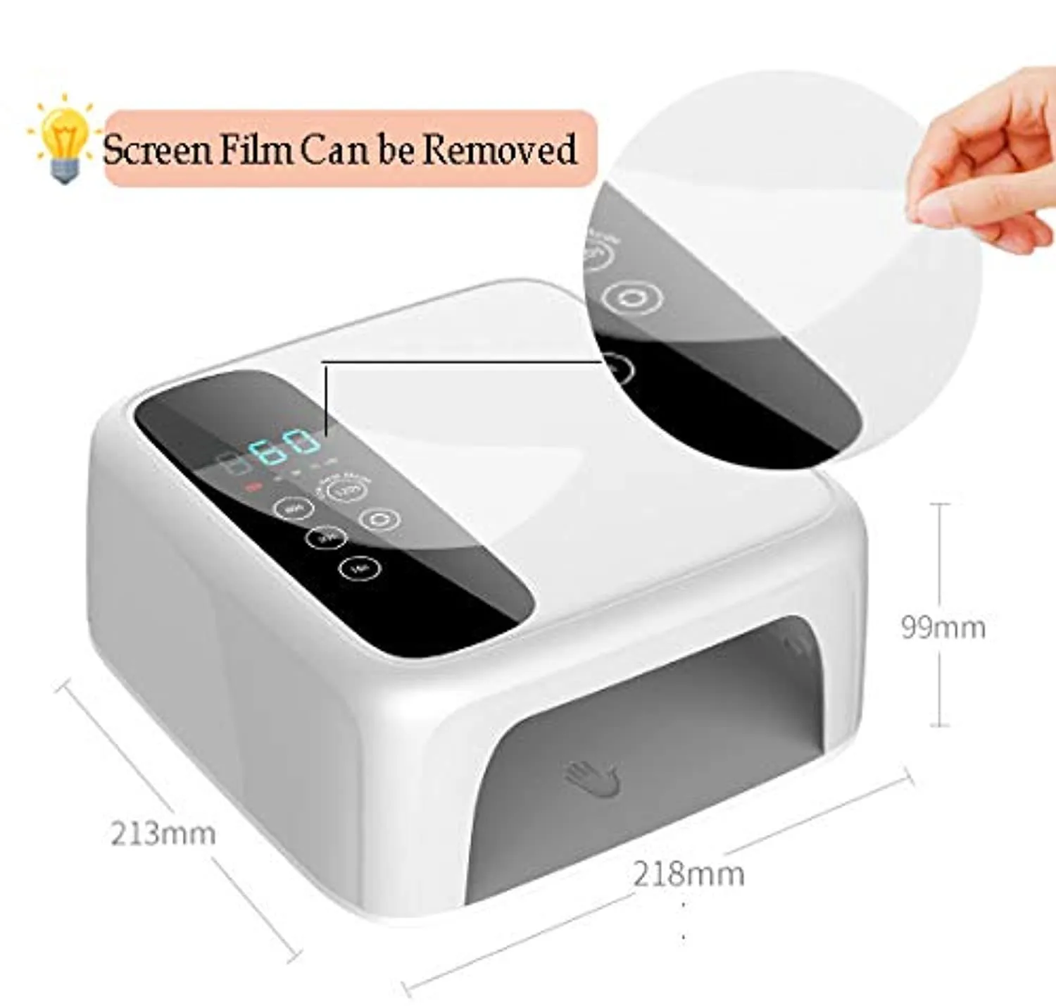 72W Cordless LED UV Nail Lamp Lumcrissy Rechargebale 15600mAH Professional LED Gels Nail Dryer,Nail Polish Curling Lamp