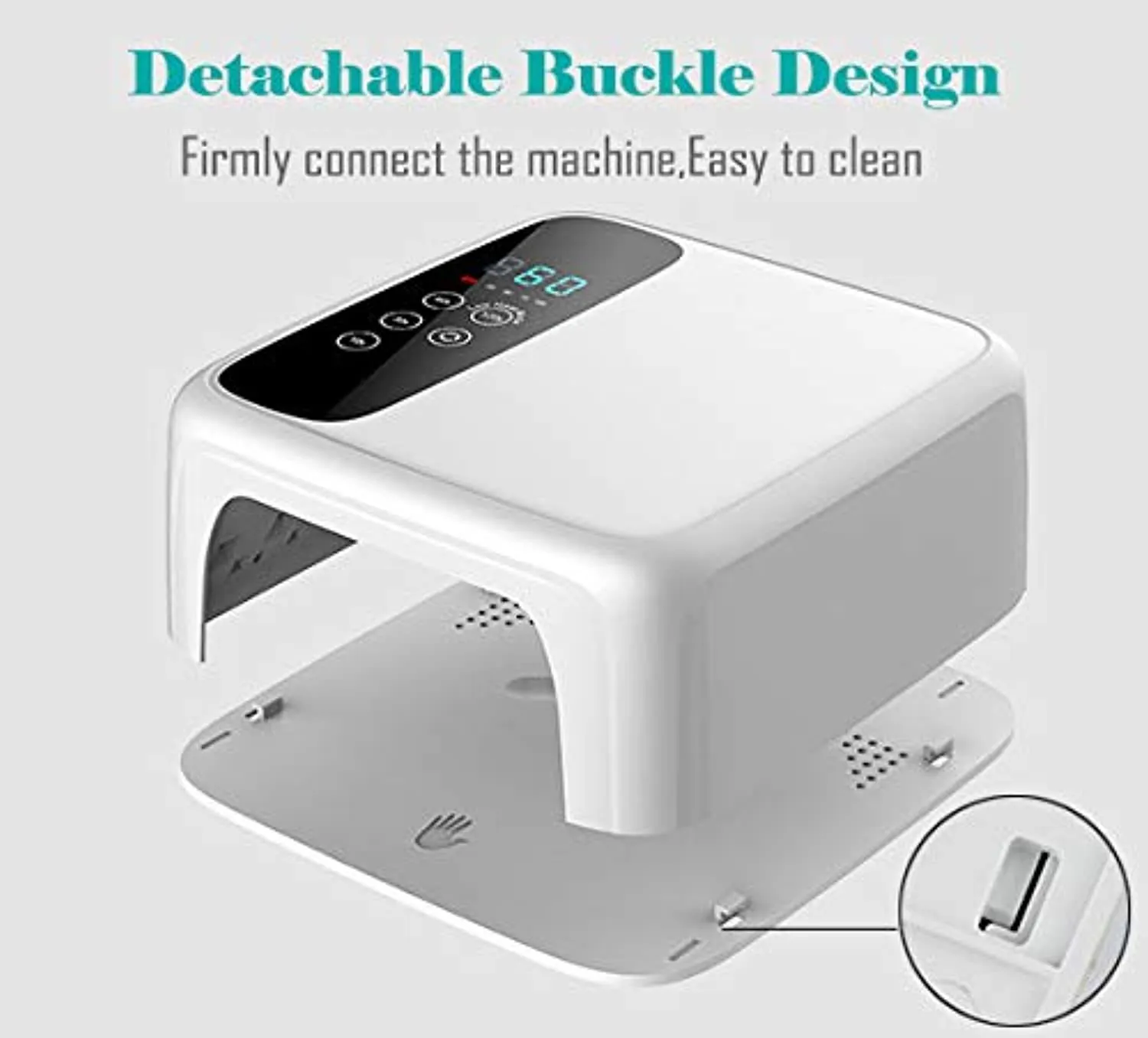 72W Cordless LED UV Nail Lamp Lumcrissy Rechargebale 15600mAH Professional LED Gels Nail Dryer,Nail Polish Curling Lamp