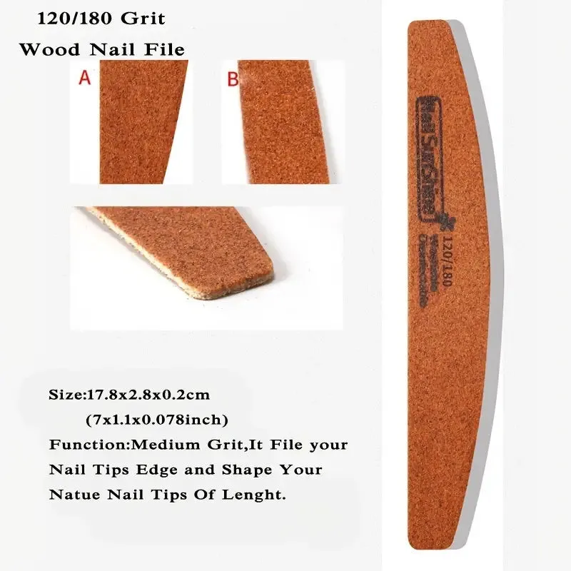 8 Pcs Nail File Set Professional Nail Care Manicure Tools Multi Grit Sanding Polishing Files Sponge Buffer Limas Slim Kit Nails Accessories