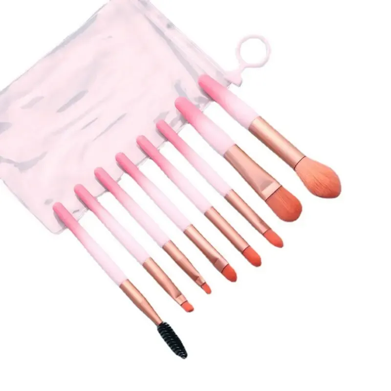 8PCS Gradient Face Makeup Set Brush Eye Shadow Brush Blush B