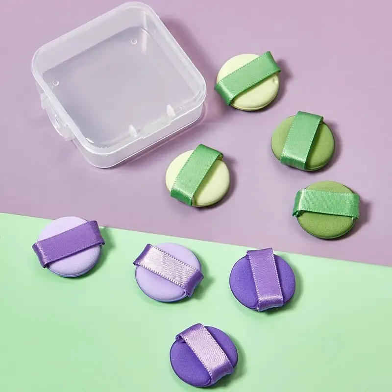 8pcs Makeup Puff | Makeup Loose Powder Foundation Soft Cosmetic Sponge Wet Dry Powder Pads