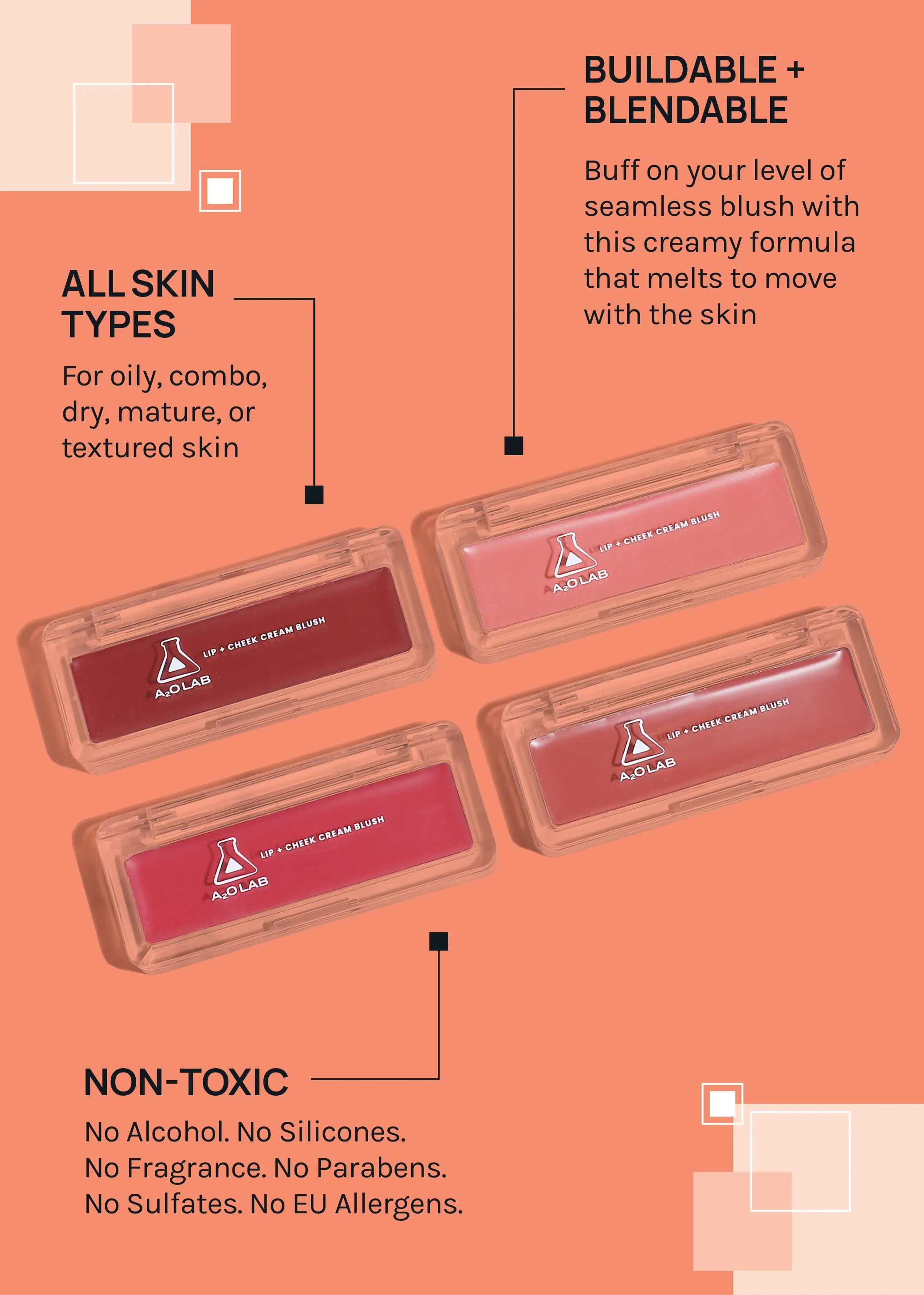 a2o Lab Lip   Cheek Cream Blush