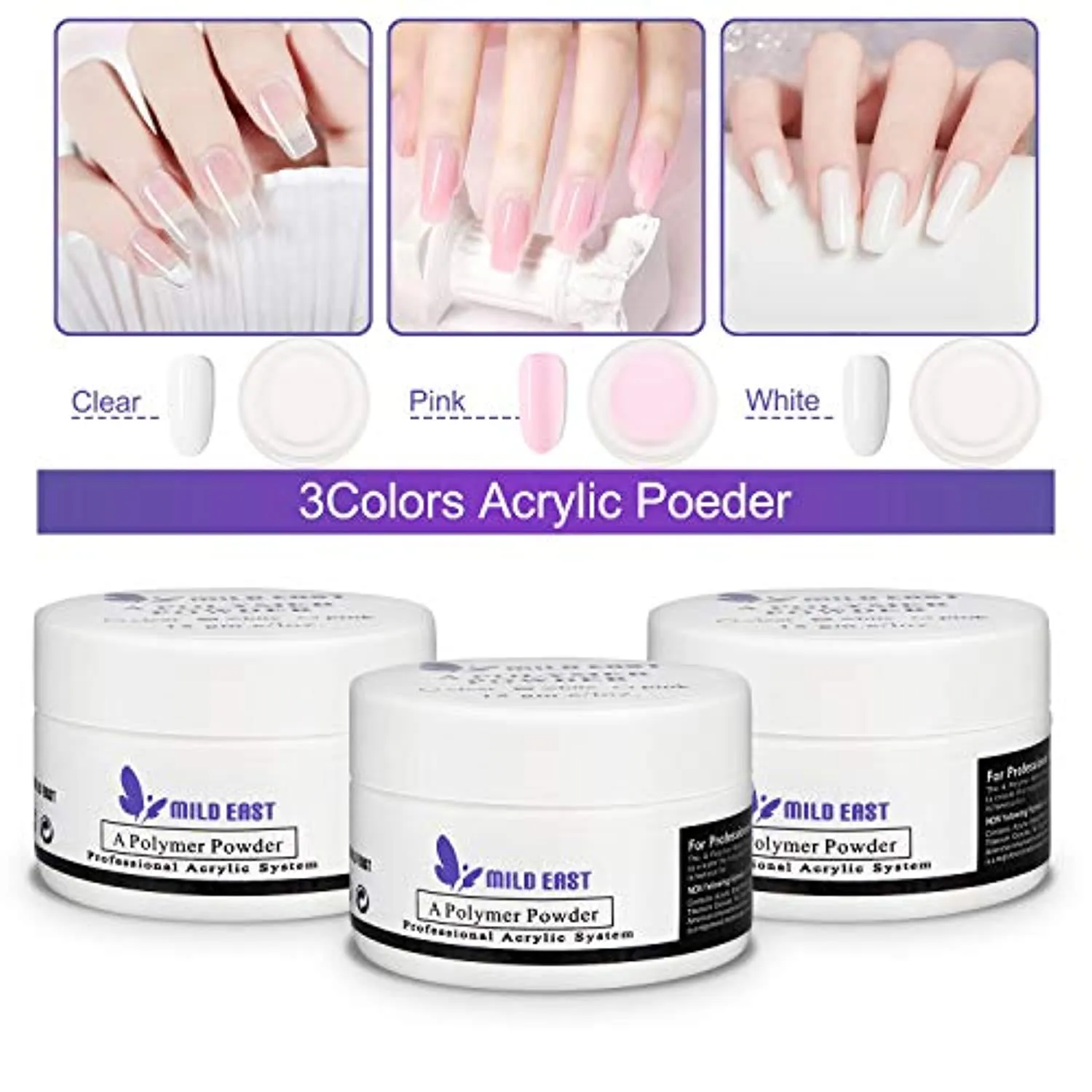 Acrylic Nail Kit -Acrylic Powder Nail Art Kit and Manicure Set, Nail Kit Set Professional Acrylic with Everything, Acrylic Nail Supplies Acrylic Nail Kit for Beginners