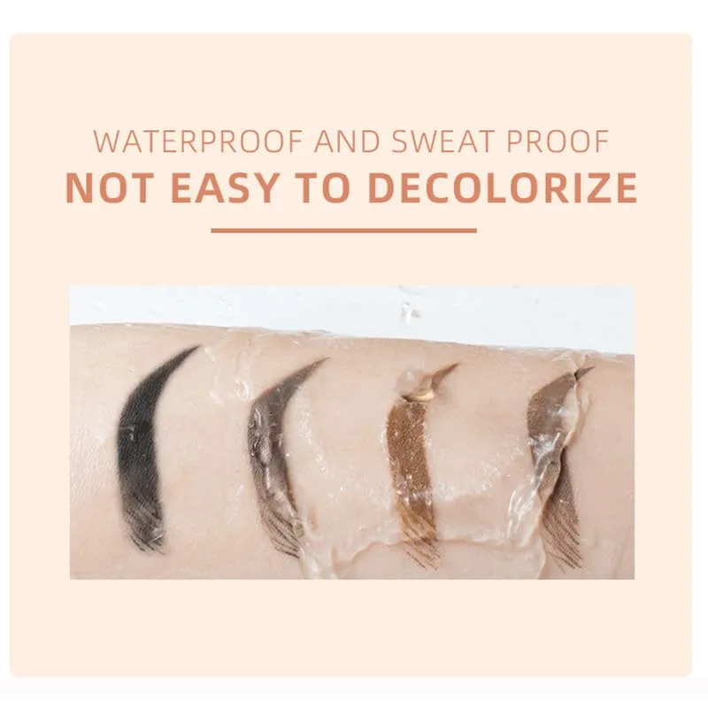 AddFavor Eyebrow Pencil Waterproof Eyebrow Definer Pencil with Brush for Women Makeup, Black Brow Pencil, 5 Count