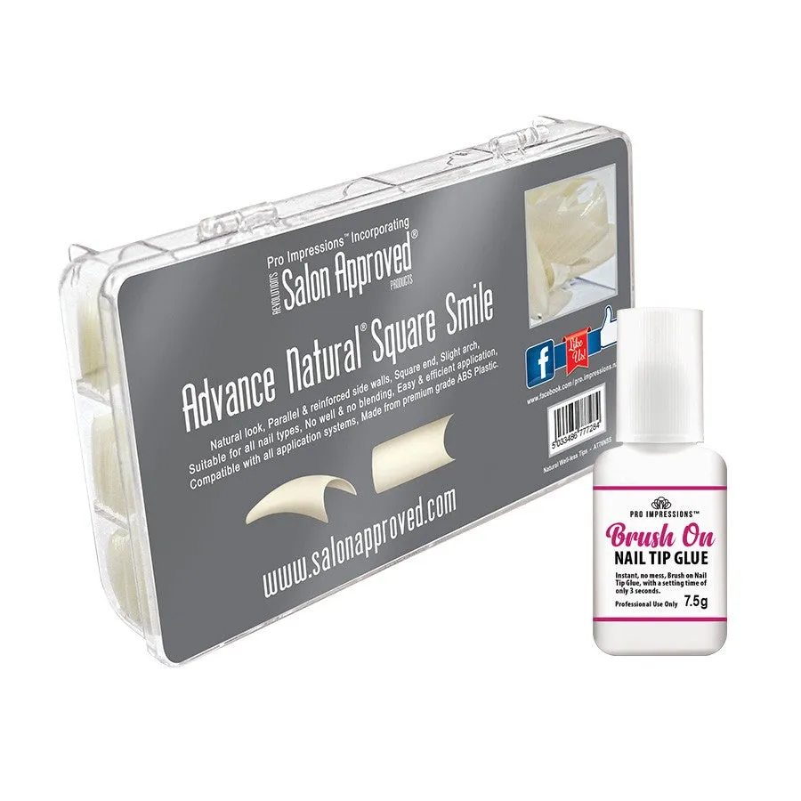 Advance Natural® Square Smile Nail Tips
