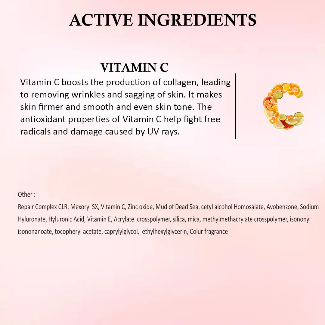 Aegte 3D Lumi Strobe Cream, Primer   Highlighter   Moisturizer, Goodness of Skin Repair Probiotics, Vitamin C & Hyaluronic Acid