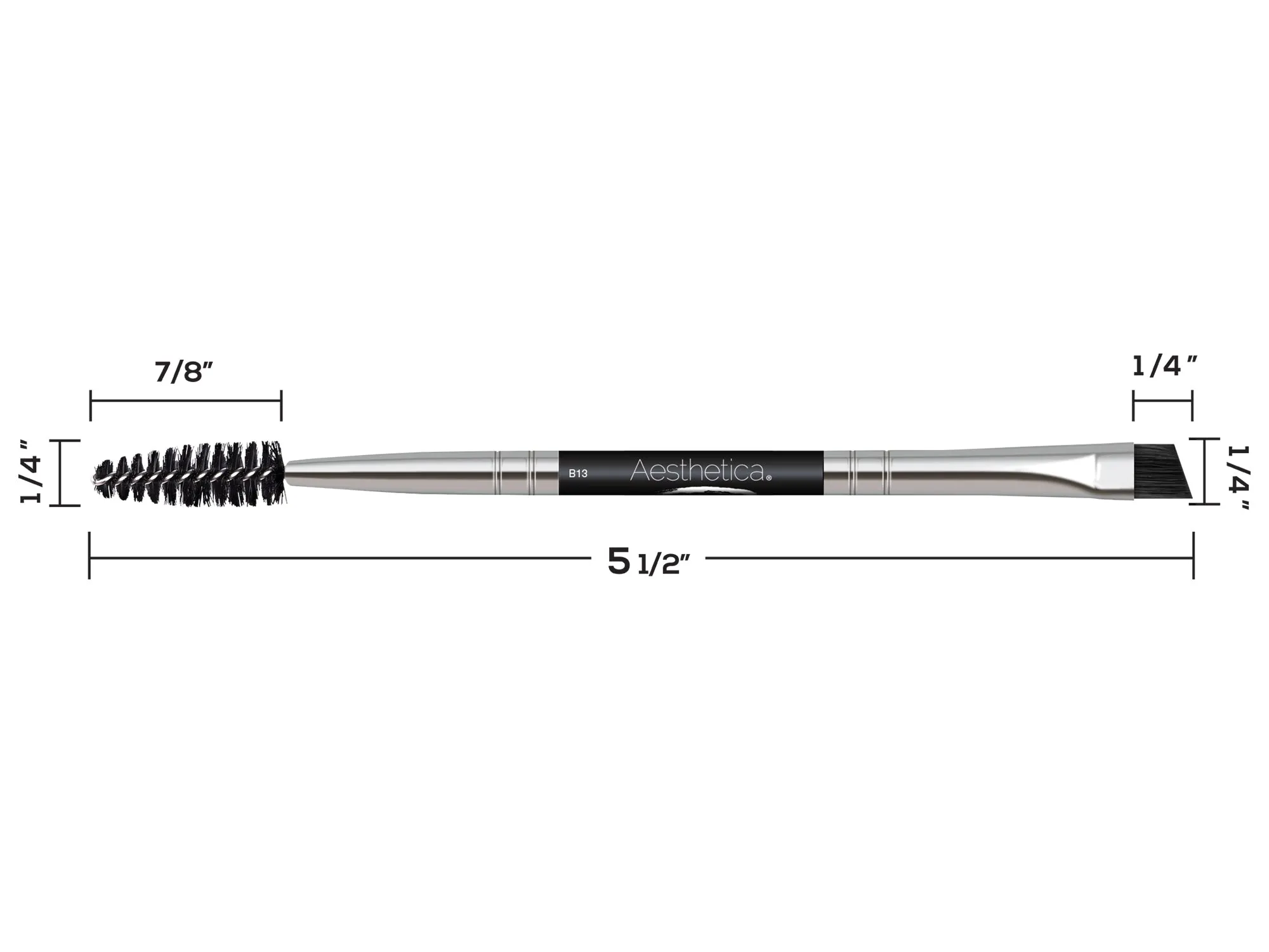 Aesthetica Pro Brush Series: Deluxe Brow Brush #B13