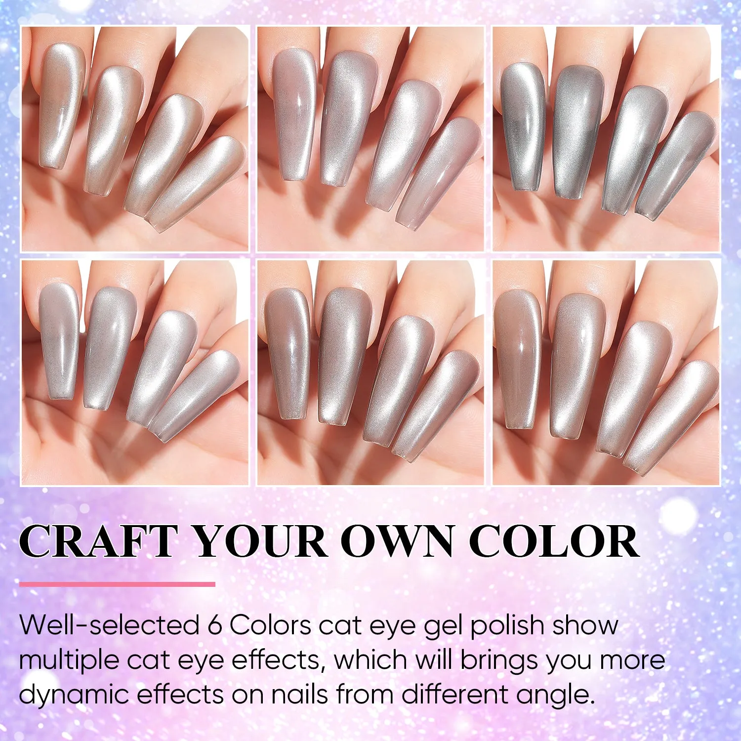 Aimeili Cat Eye Gel Polish (SET6-58_8ML)