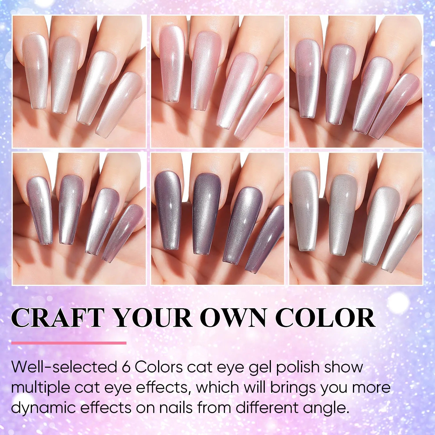 Aimeili Cat Eye Gel Polish (SET6-59_8ML)