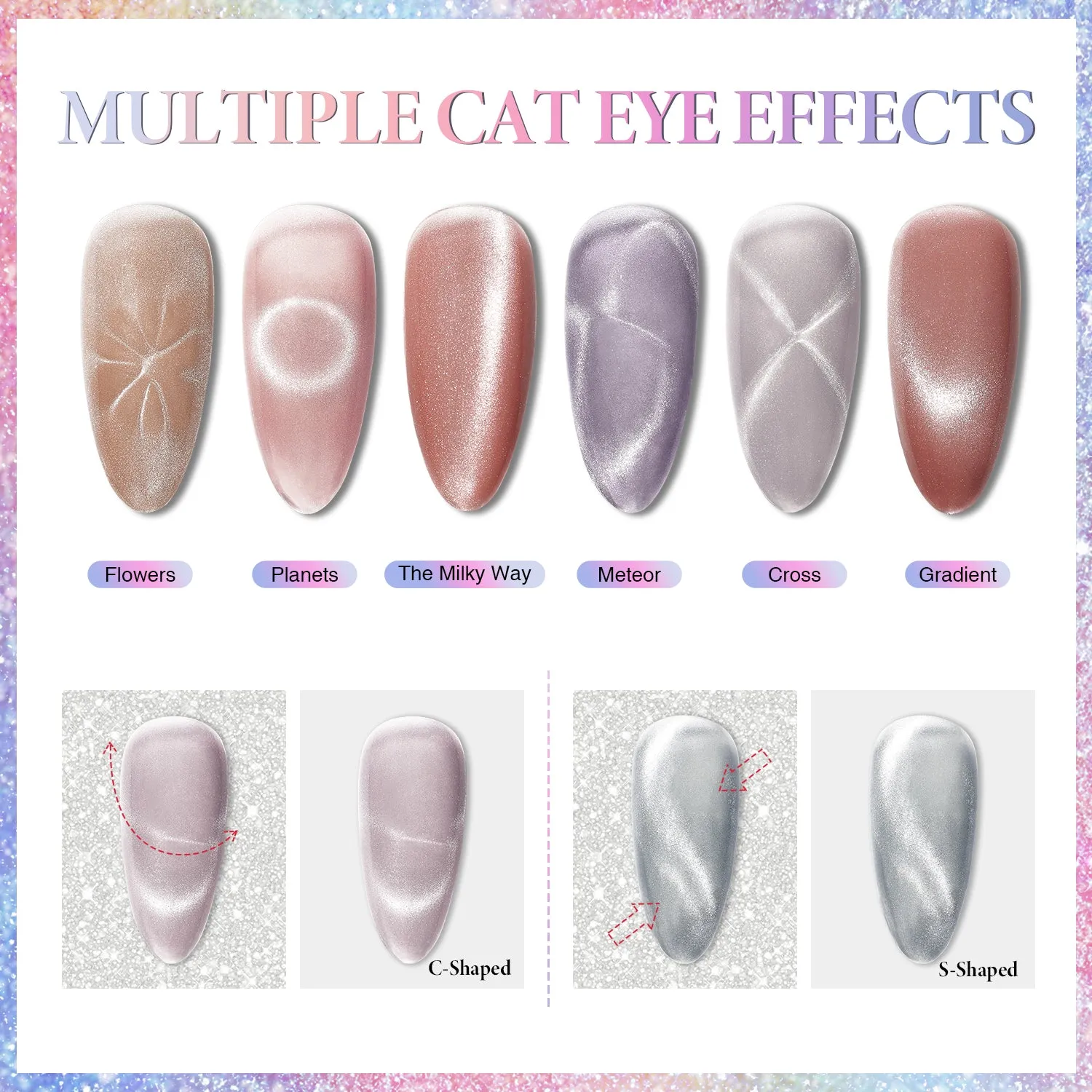 Aimeili Cat Eye Gel Polish (SET6-62_8ML)