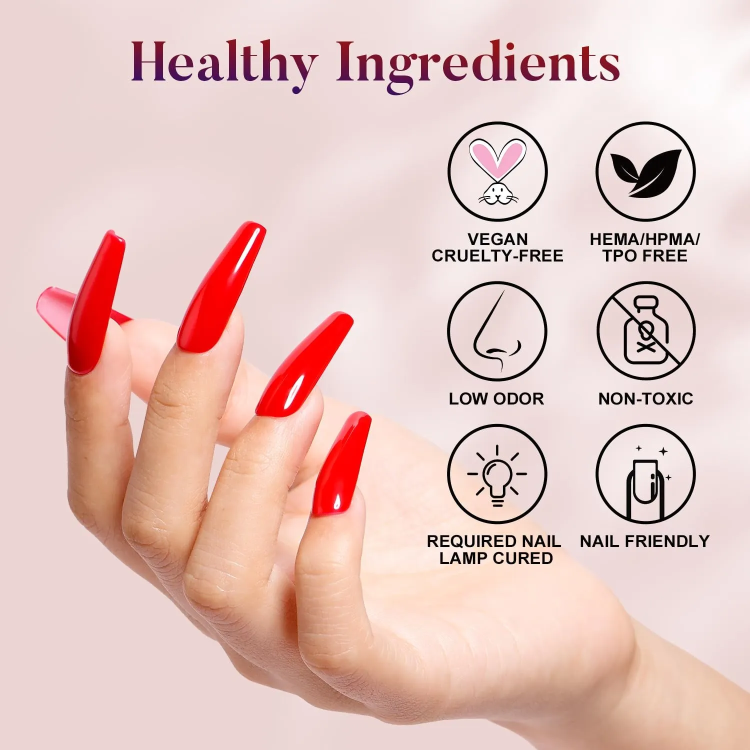 AIMEILI Gel Nail Polish Soak off U V LED Gel Nail Lacquer, Elegant Classic Nude Black Red White Color Gel Set of 4Pcs X 10Ml - Kit Set 19