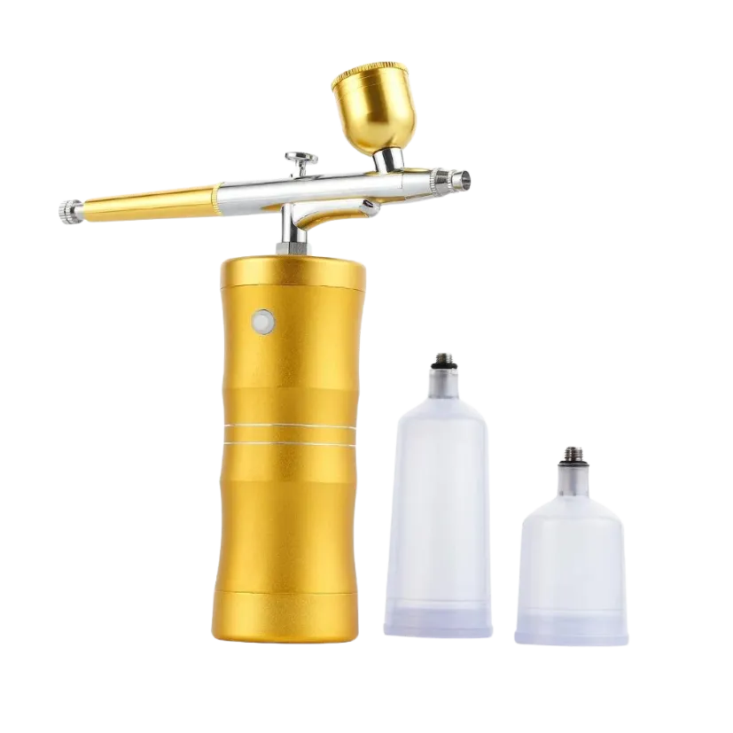 AIRBRUSH MACHINE - Portable Airbrush Machine For Creating Ombre Brows (Yellow Gold)