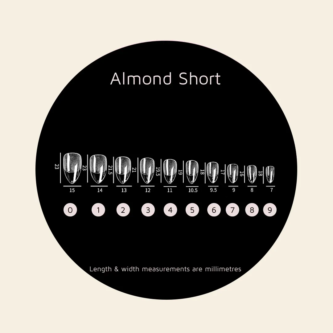 Almond Full Cover Nail Tips