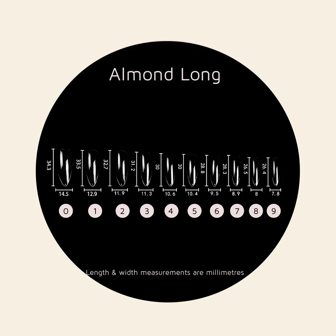 Almond Full Cover Nail Tips
