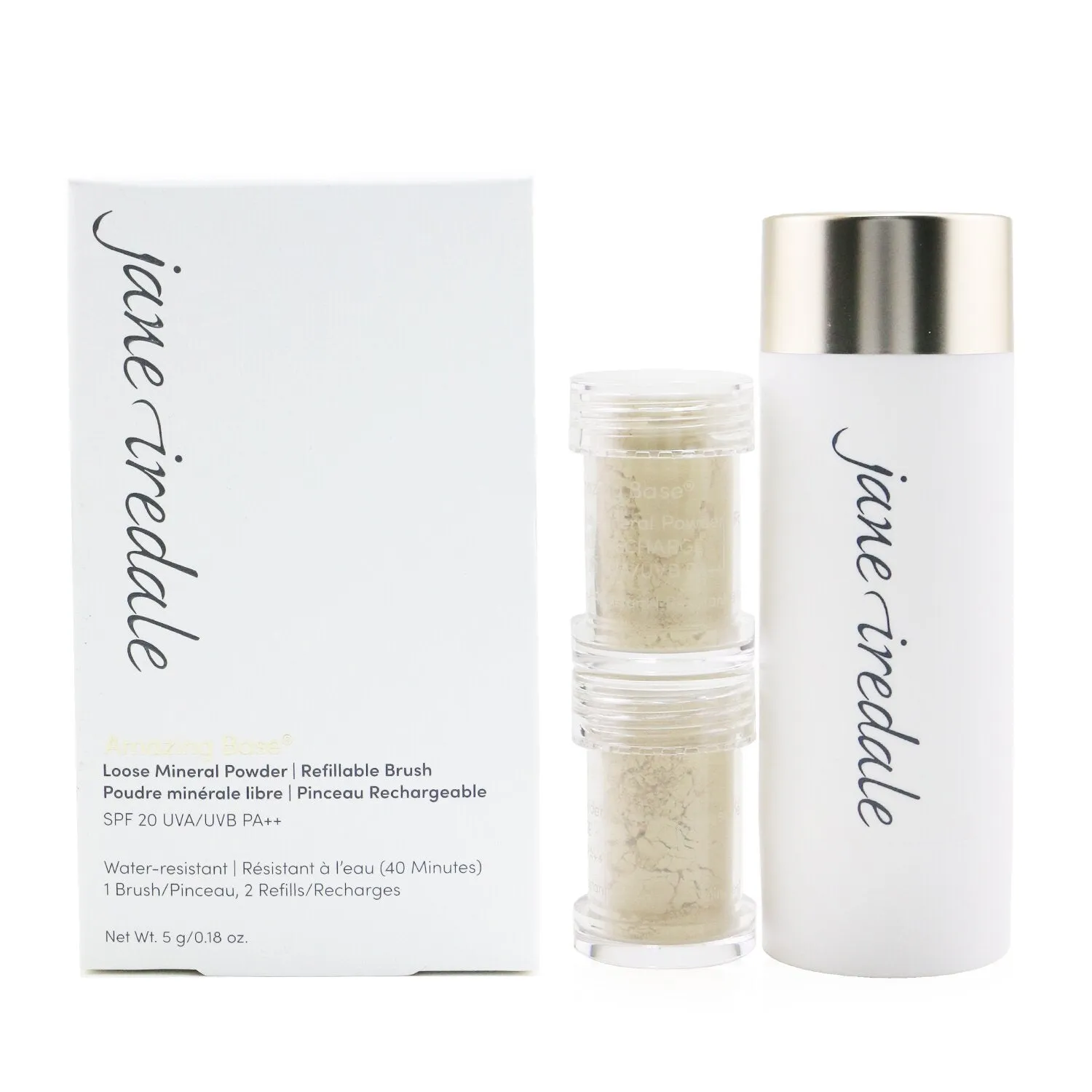 Amazing Base Loose Mineral Powder SPF 20 Refillable Brush (1x Brush, 2x Refills) - Bisque
