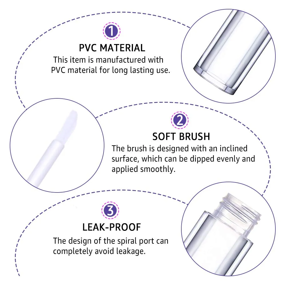 AMORIX 20 Pack Diamond Lip Gloss Tubes with Wand 5ml Empty Rhinestone Cute Lipgloss Bottles/Containers Crystal Lip Gloss Supplies Kit   2pcs Syringes   Labels for DIY Lip Gloss Base