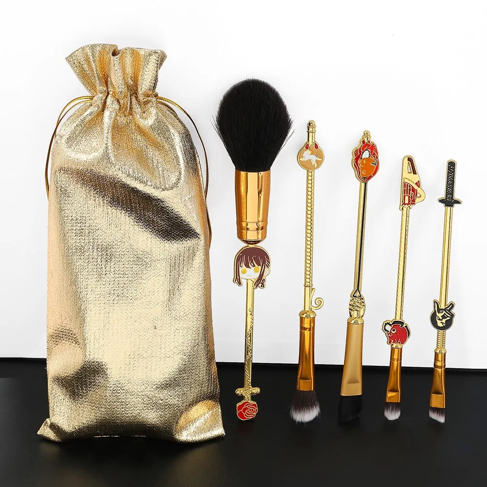 Anime Makeup Brushes Set Chainsaw Man Periphery Soft Fluffy Foundation
