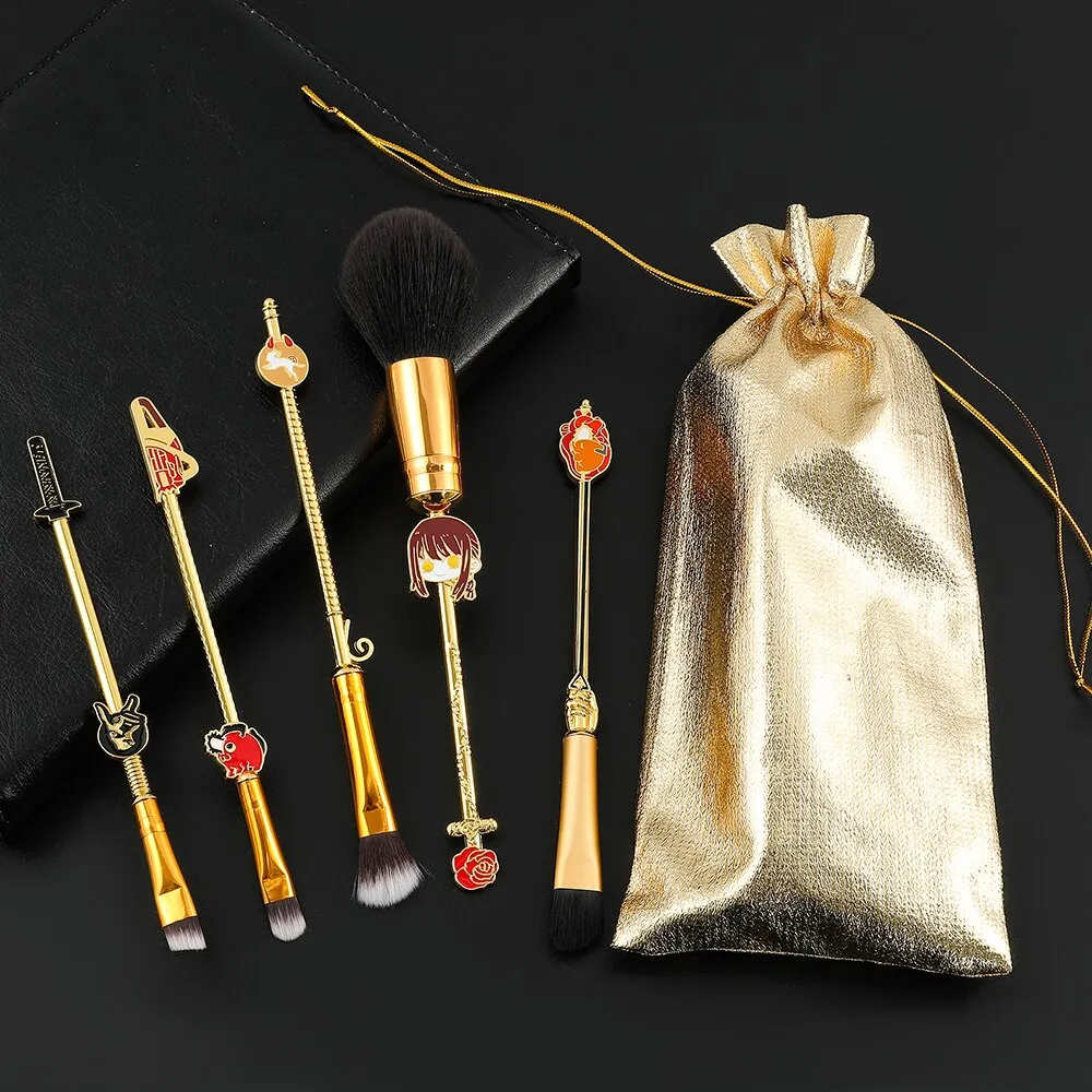 Anime Makeup Brushes Set Chainsaw Man Periphery Soft Fluffy Foundation