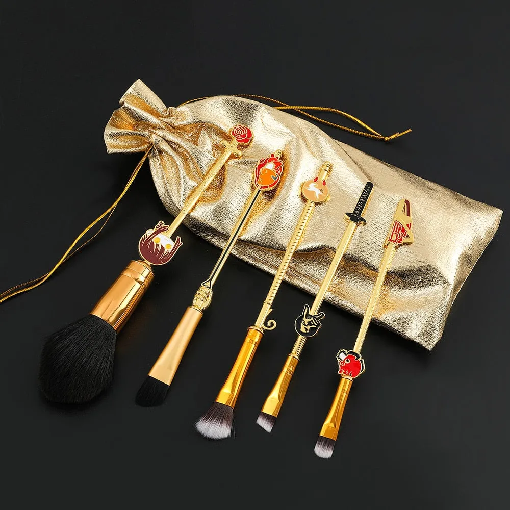 Anime Makeup Brushes Set Chainsaw Man Periphery Soft Fluffy Foundation