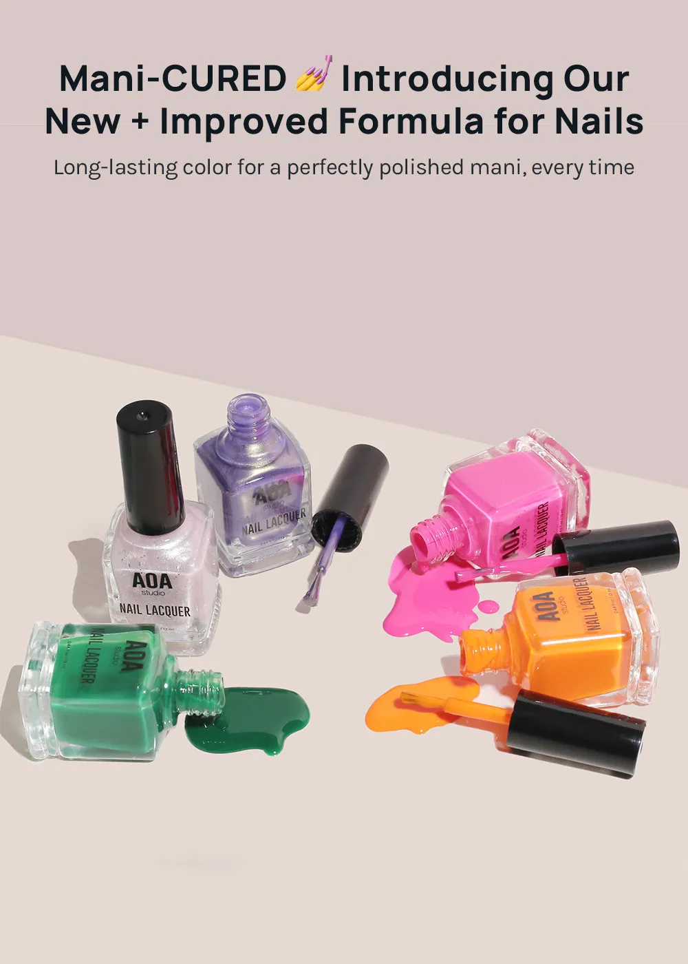 AOA Studio Nail Polish - Dark Shimmers