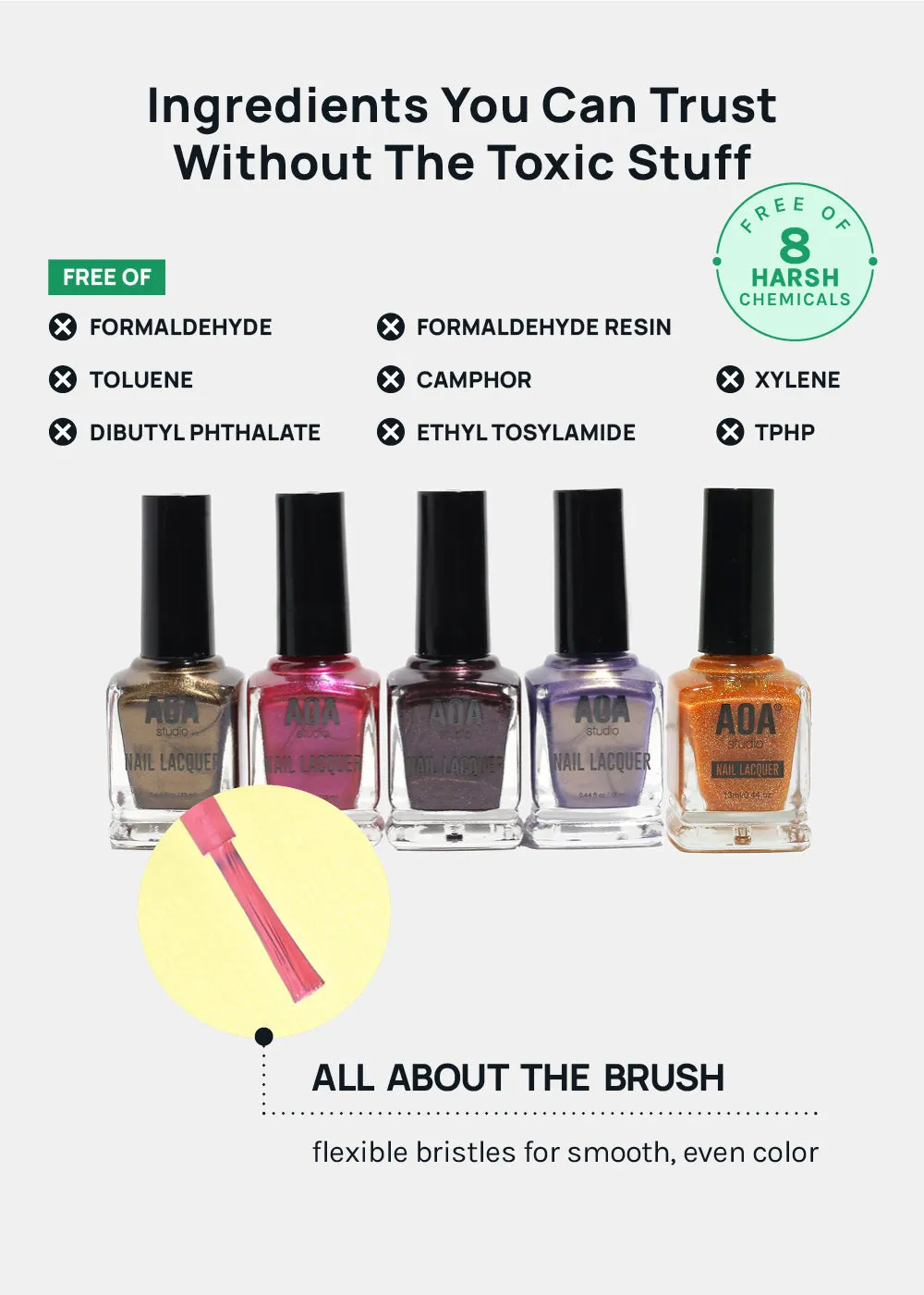 AOA Studio Nail Polish - Dark Shimmers