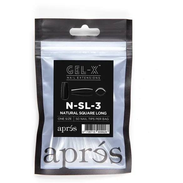 Aprés Nail - Natural Square Long Refill Bags