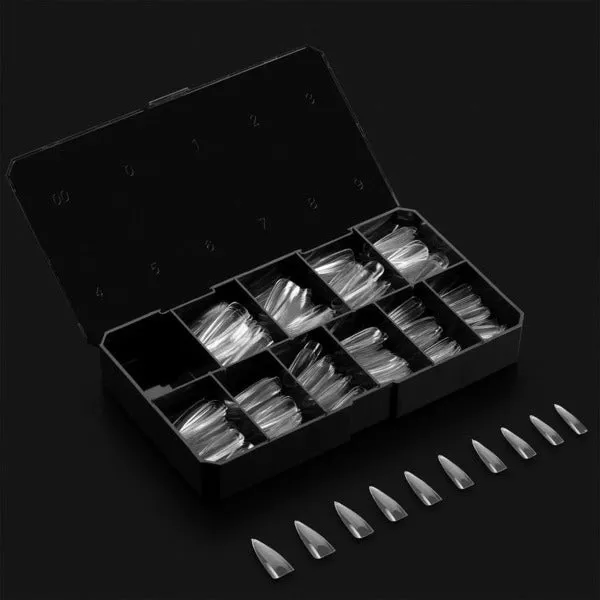 Aprés Nail - Natural Stiletto Long Box of Tips