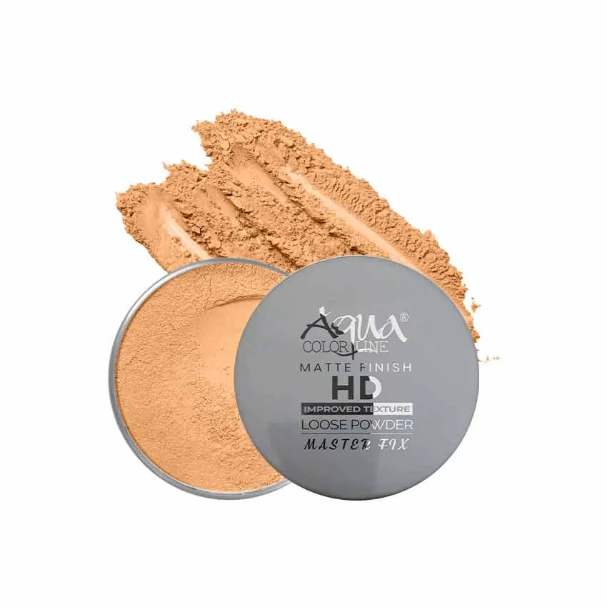 Aqua Color Line Matte Finish HD Loose Powder .