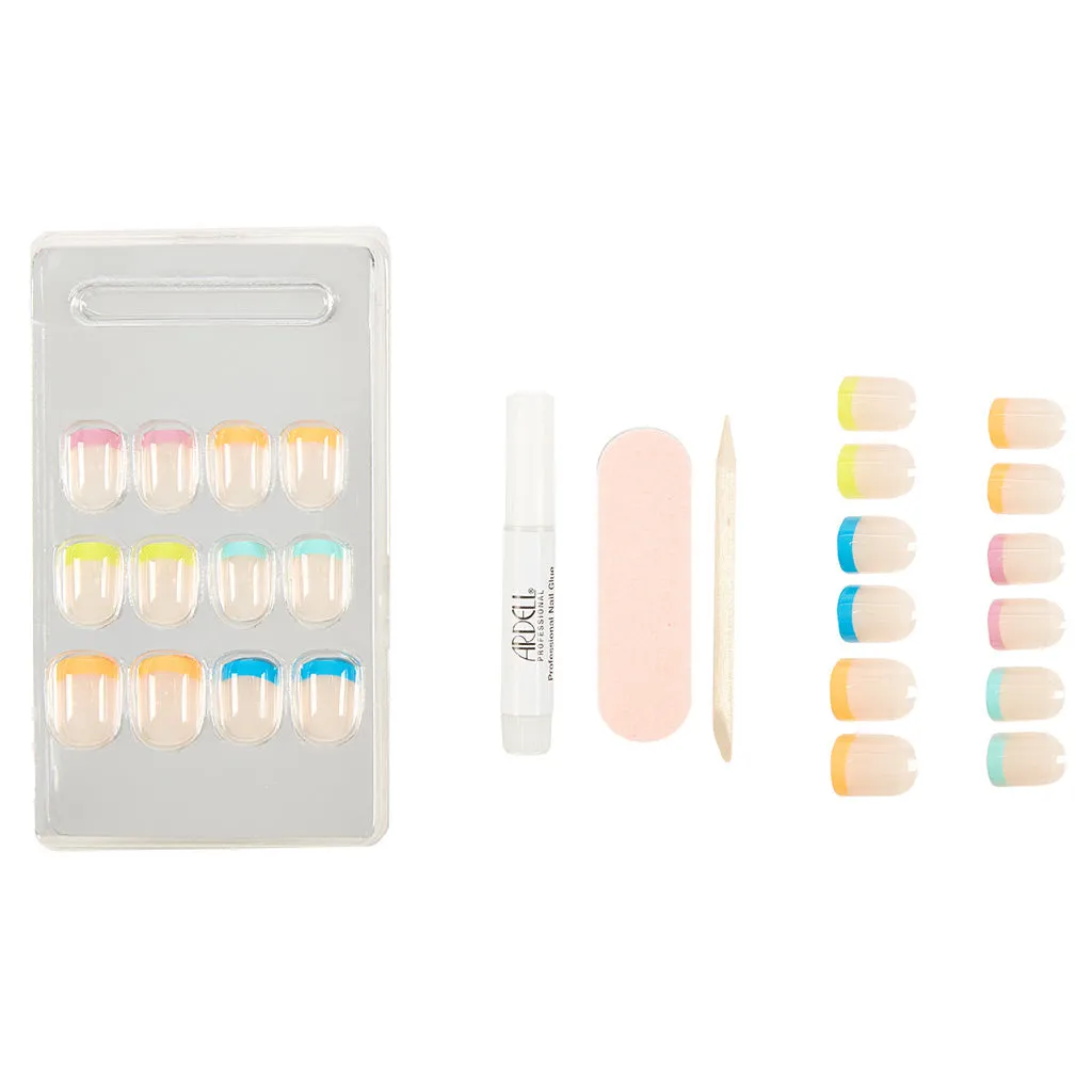Ardell Nails Nail Addict French False Nails - Rainbow French