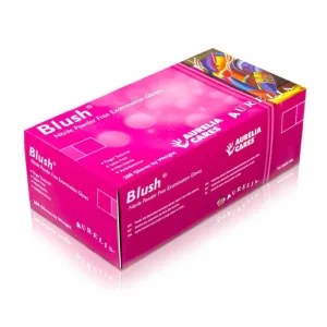 Aurelia Blush Pink Nitrile Powder Free Gloves (200)