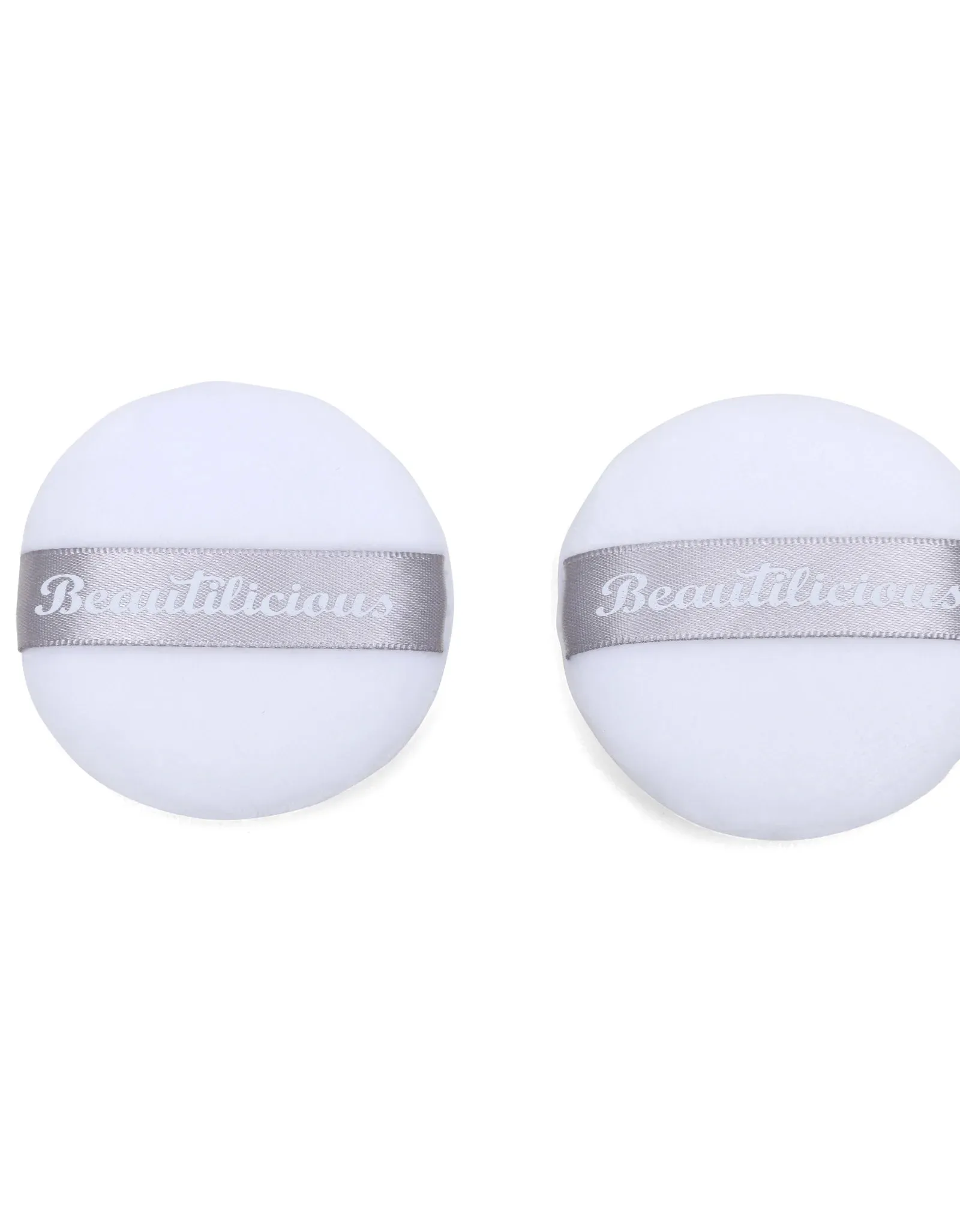 Beautilicious Medium Luxury Powder Puff - Round (White)