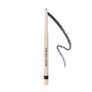 Beauty For Real I-Line 24-7 Eyeliner, Night Fever - Black with Rose Gold Sparkles - Long-Wearing, Waterproof Gel Formula - Safe for Sensitive Eyes & Contact Lens Wearers - 0.01 oz