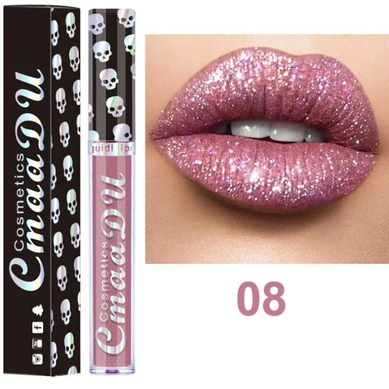 Beauty Sexy Shimmer Diamond Matte To Glitter Liquid Lipstick