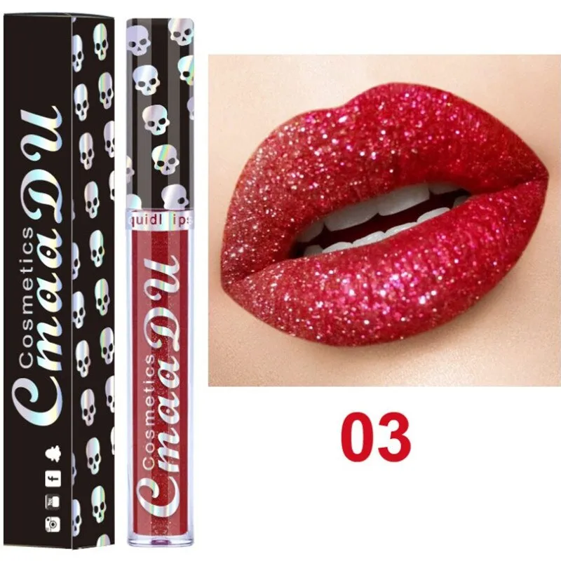 Beauty Sexy Shimmer Diamond Matte To Glitter Liquid Lipstick