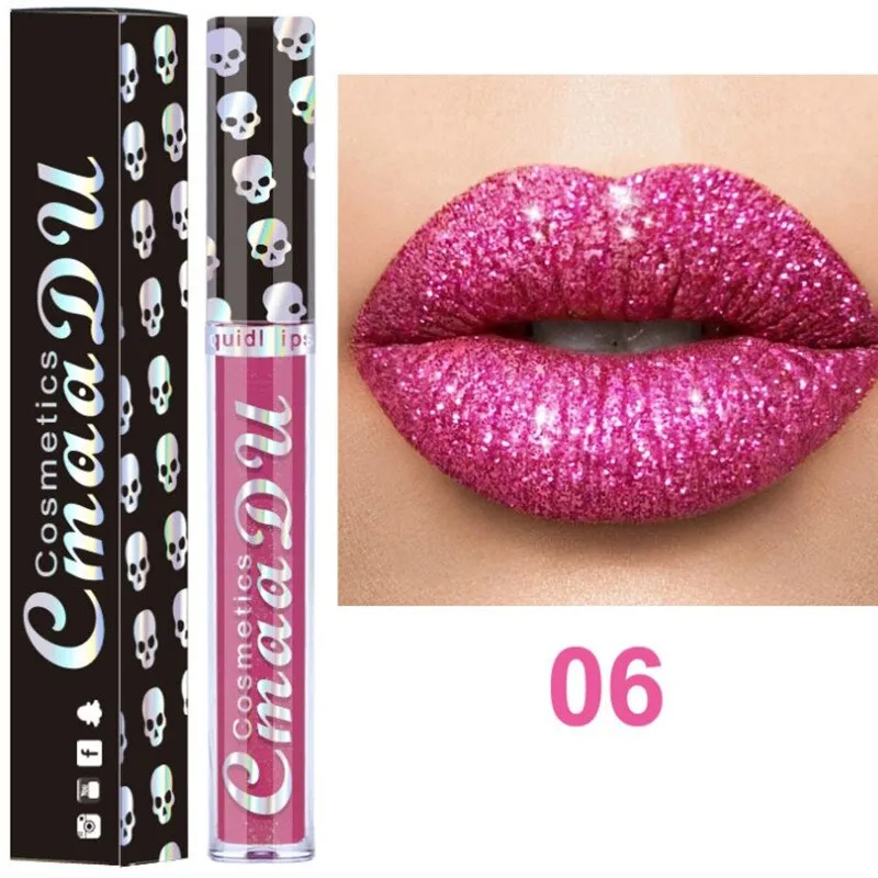 Beauty Sexy Shimmer Diamond Matte To Glitter Liquid Lipstick