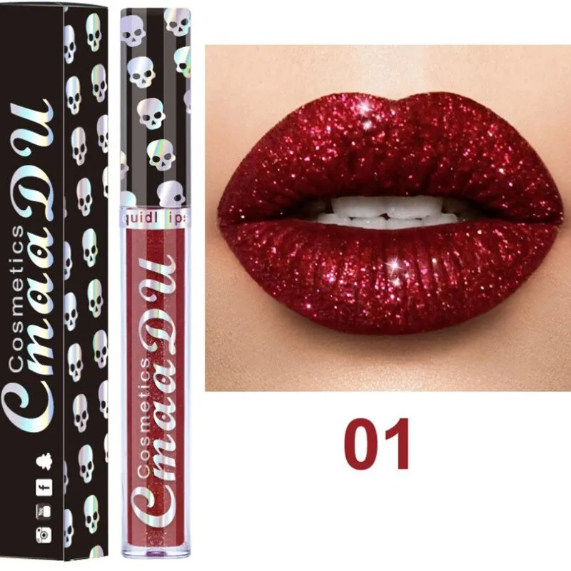 Beauty Sexy Shimmer Diamond Matte To Glitter Liquid Lipstick