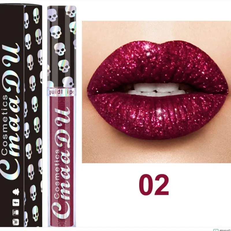 Beauty Sexy Shimmer Diamond Matte To Glitter Liquid Lipstick