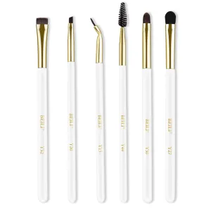 BEILI 6Pcs Individual Eye Brushes Set WBE6/WBE6 Bag