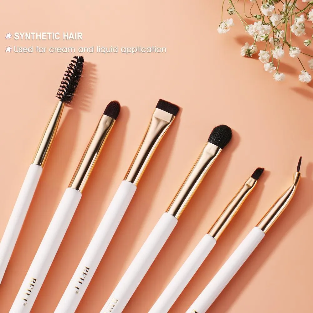 BEILI 6Pcs Individual Eye Brushes Set WBE6/WBE6 Bag