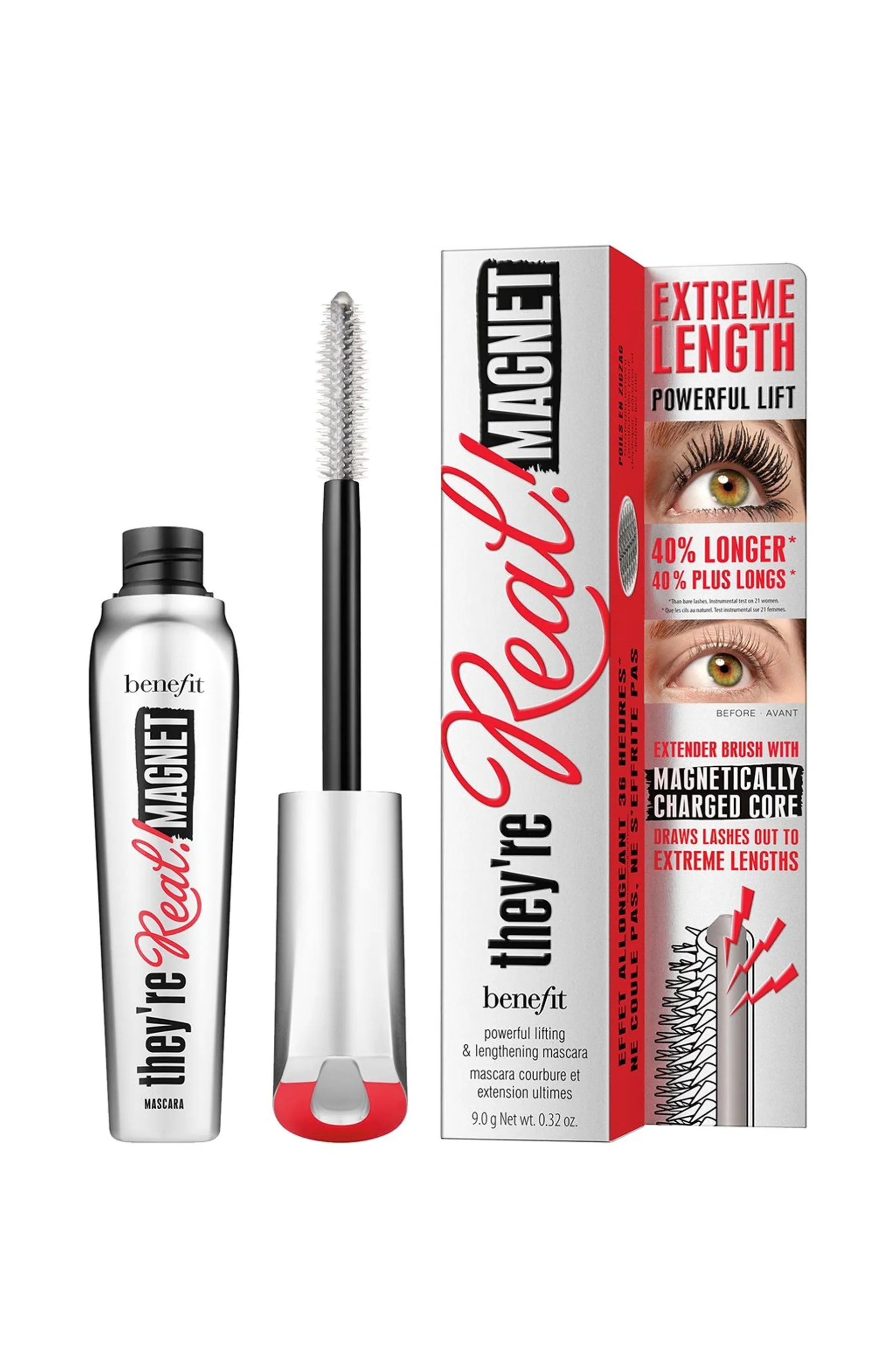BENEFIT They're Real!  Magnetic Extreme Lengthening Mascara Black 8.5g