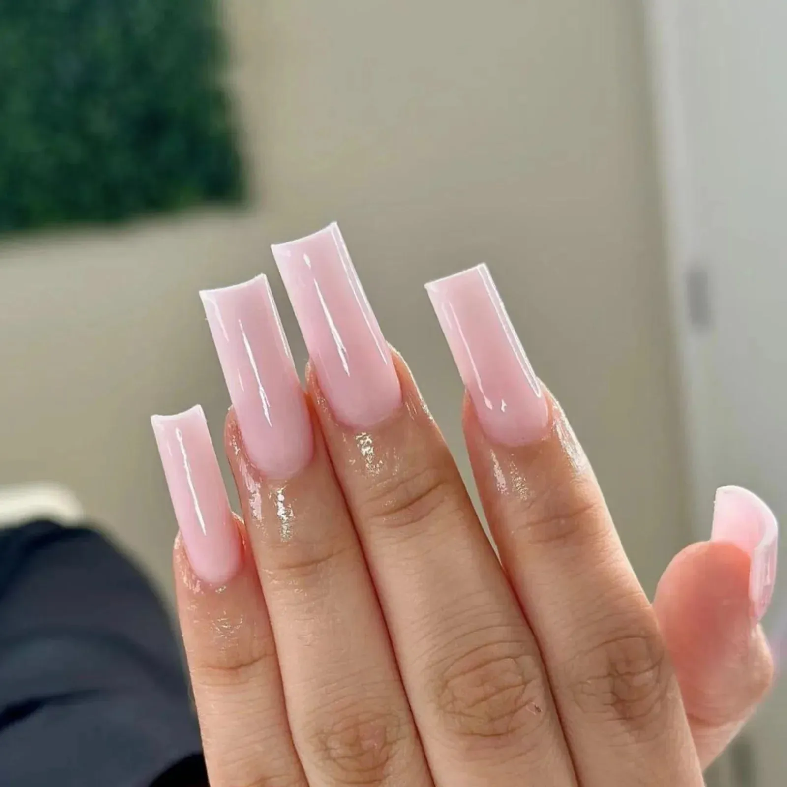 binfenxie 24pc Detachable Ballet Coffin French Fake Nails with Designs Butterfly Full Cover Press on Nails XL Artificial Nails with Glue