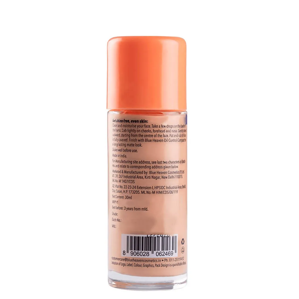 Blue Heaven Oil Control Matte Foundation SPF 15 Cream