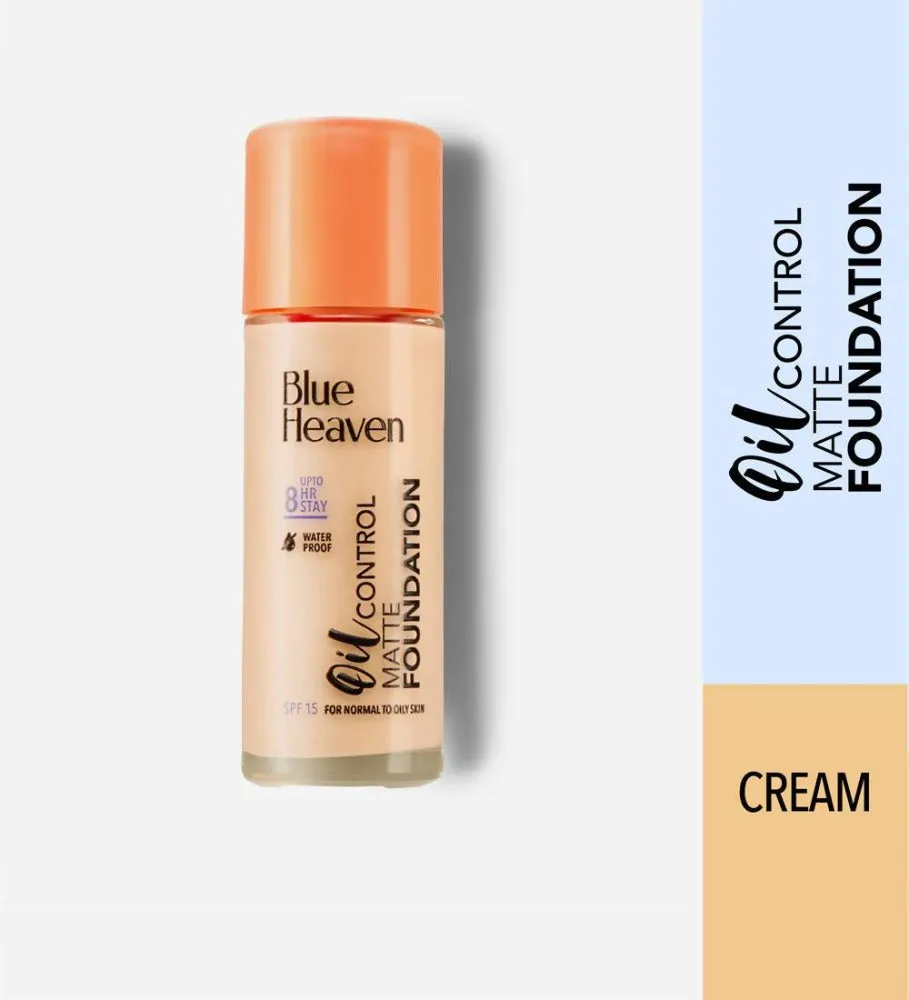 Blue Heaven Oil Control Matte Foundation SPF 15 Cream